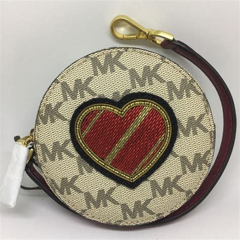 michael kors coin purse round|Michael Kors coin pouch.